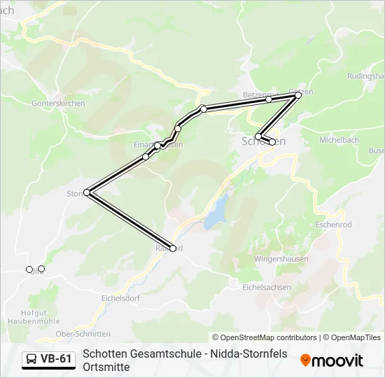 VB-61 Bus Line Map