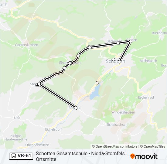 VB-61 Bus Line Map