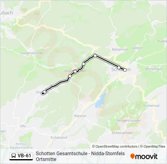 VB-61 Bus Line Map