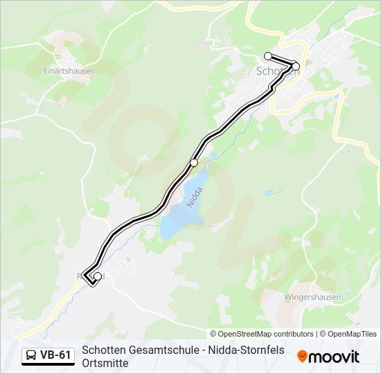 VB-61 Bus Line Map