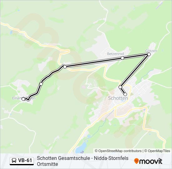 VB-61 Bus Line Map