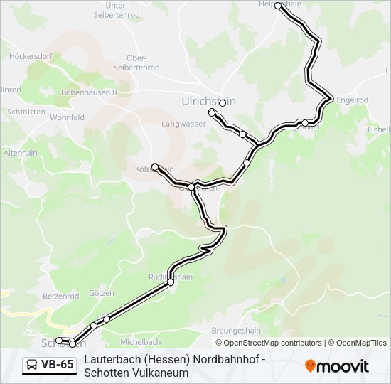 VB-65 Bus Line Map