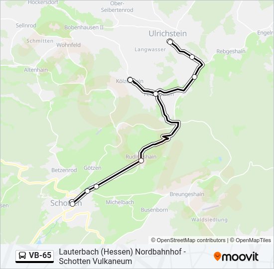 VB-65 Bus Line Map
