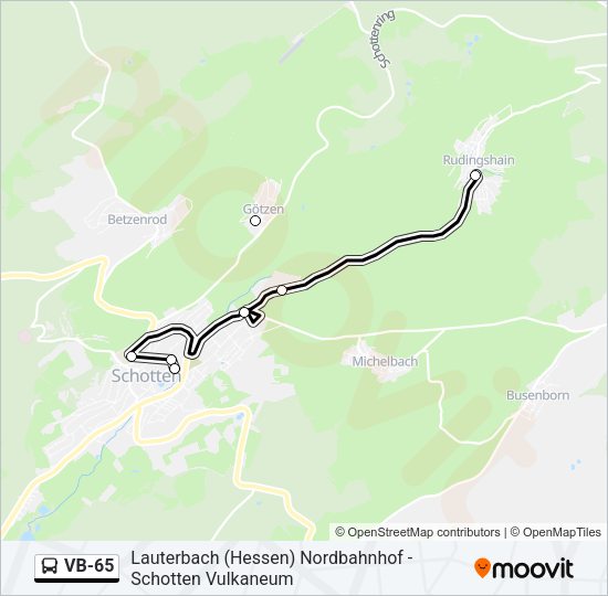 VB-65 Bus Line Map