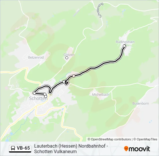 VB-65 Bus Line Map