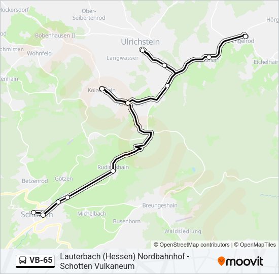 VB-65 Bus Line Map