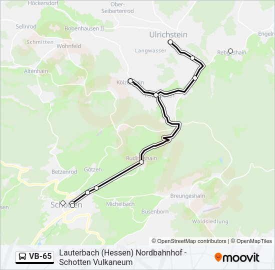 VB-65 Bus Line Map