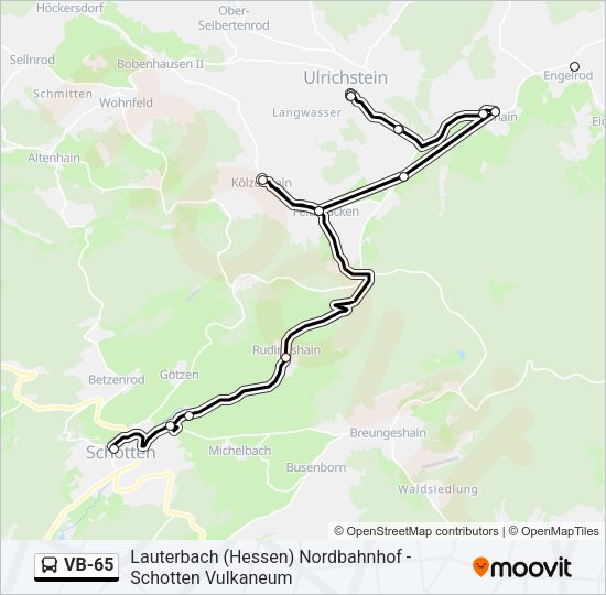 VB-65 Bus Line Map