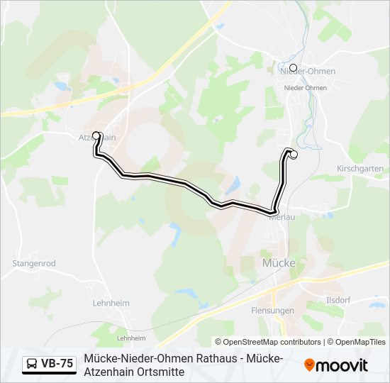 VB-75 Bus Line Map