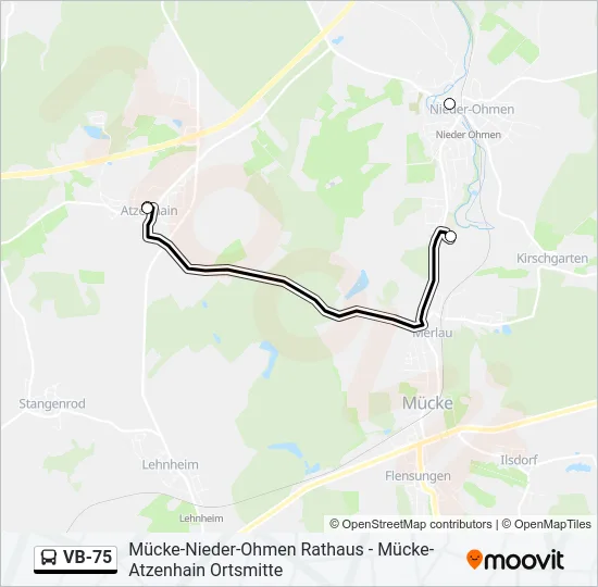 VB-75 Bus Line Map