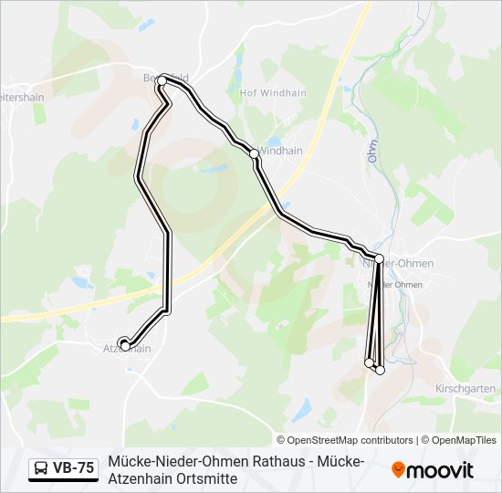 VB-75 Bus Line Map