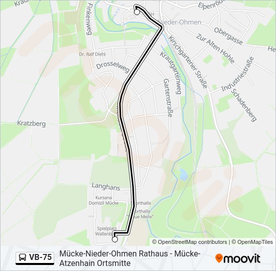 VB-75 Bus Line Map