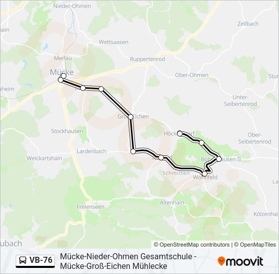 VB-76 Bus Line Map
