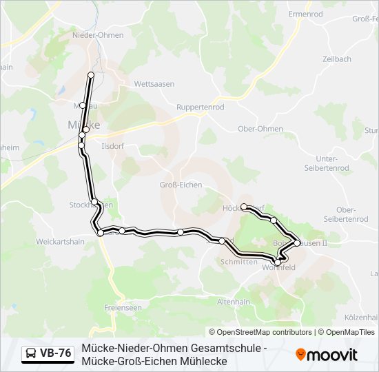 VB-76 Bus Line Map