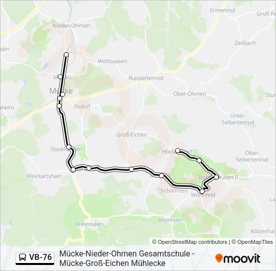 VB-76 Bus Line Map