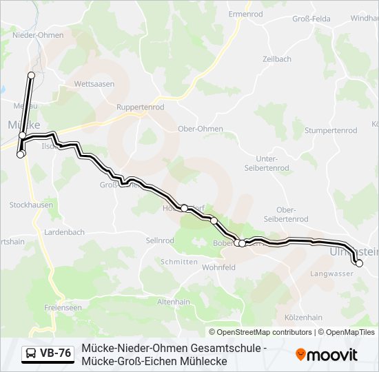 VB-76 Bus Line Map