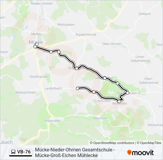 VB-76 Bus Line Map