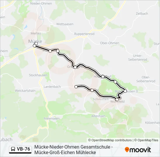 VB-76 Bus Line Map