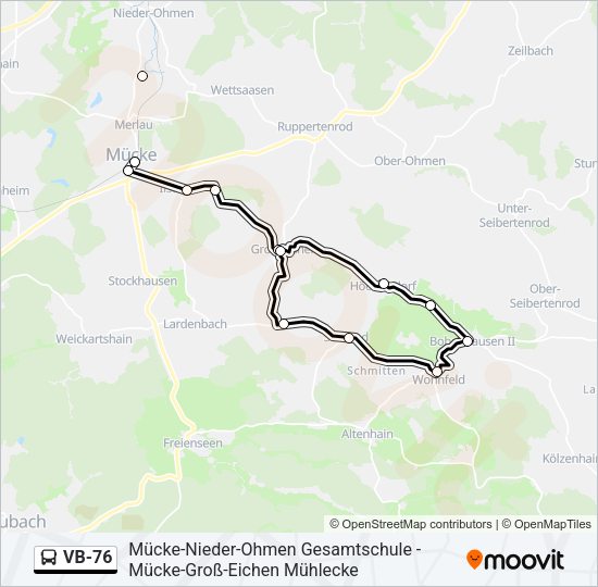 VB-76 Bus Line Map
