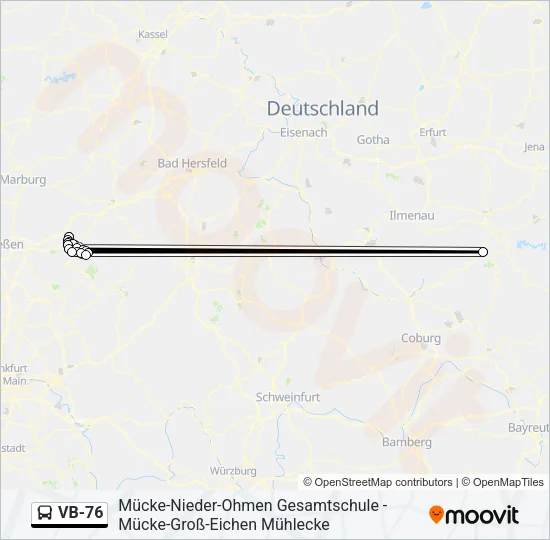 VB-76 Bus Line Map