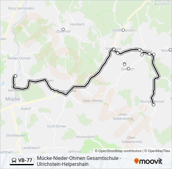 VB-77 Bus Line Map