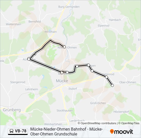 VB-78 Bus Line Map