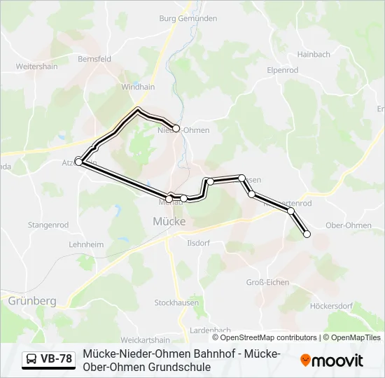 VB-78 Bus Line Map
