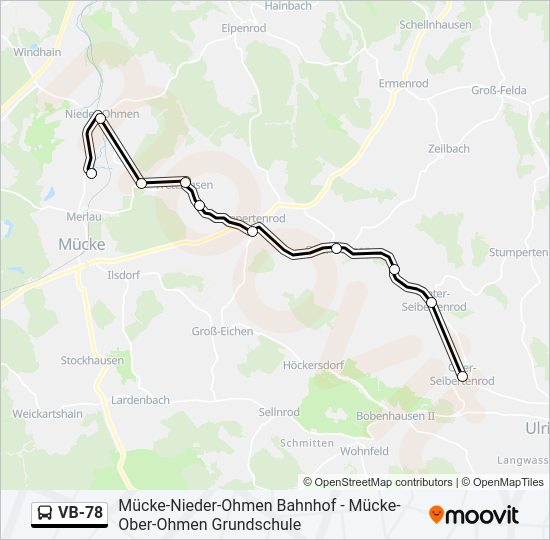 VB-78 Bus Line Map