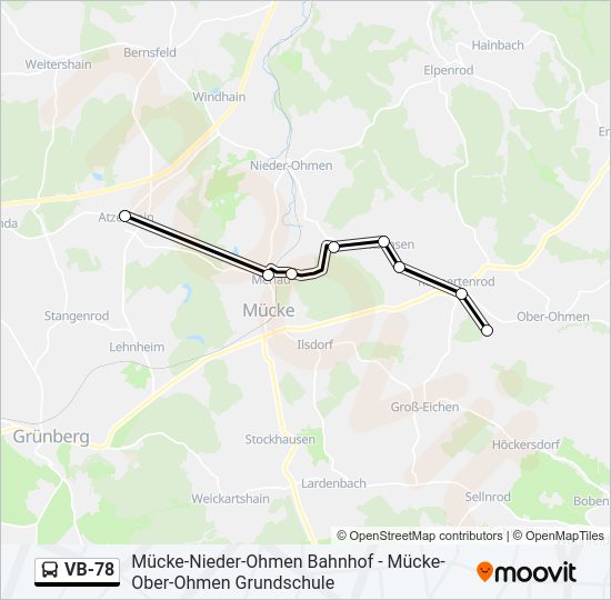 VB-78 Bus Line Map
