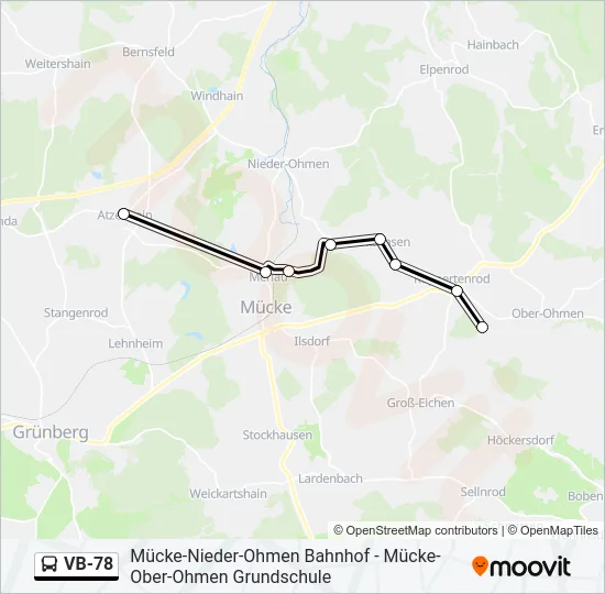 VB-78 Bus Line Map