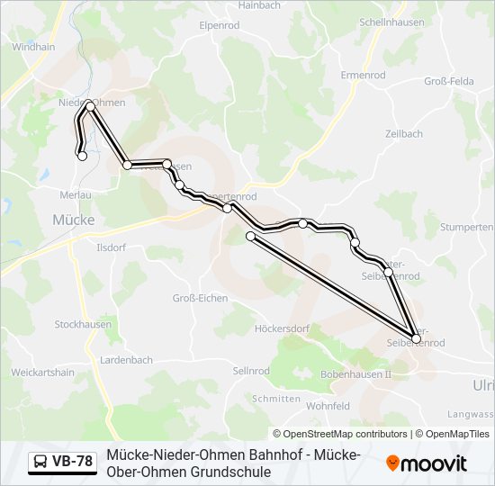 VB-78 Bus Line Map