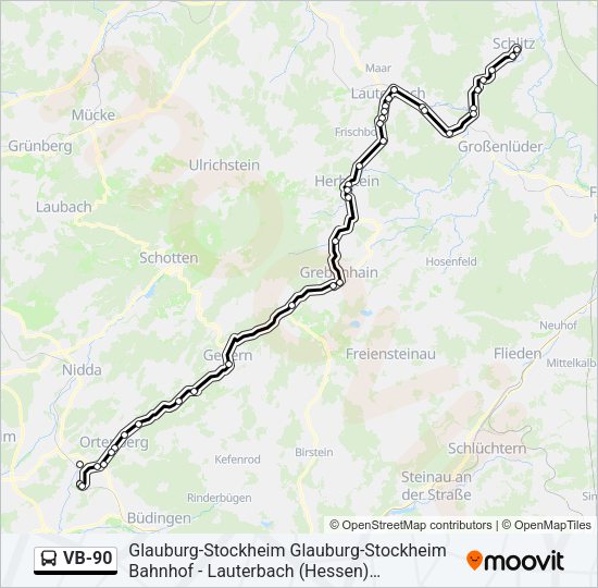 VB-90 Bus Line Map