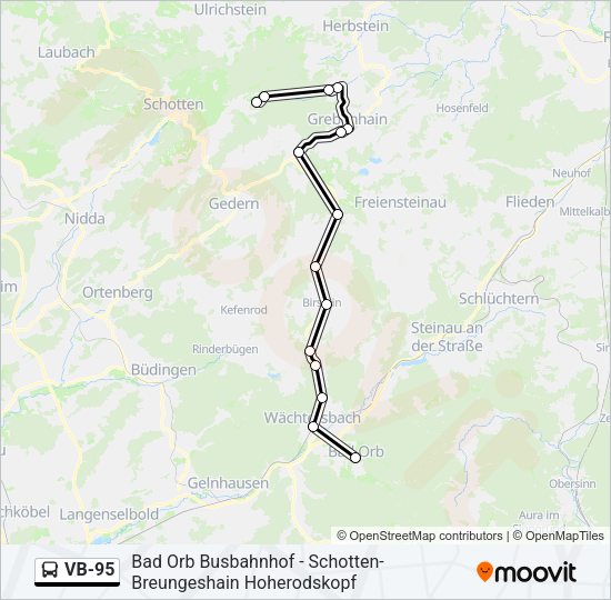 VB-95 Bus Line Map
