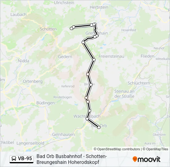 VB-95 Bus Line Map