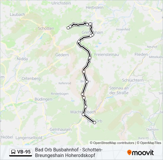 VB-95 Bus Line Map