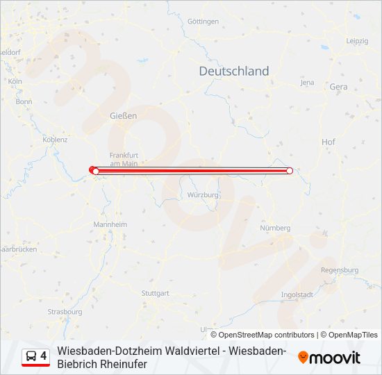 4 Bus Line Map