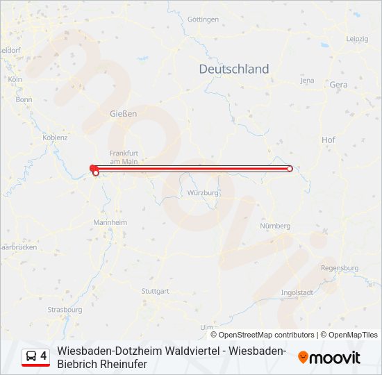 4 Bus Line Map