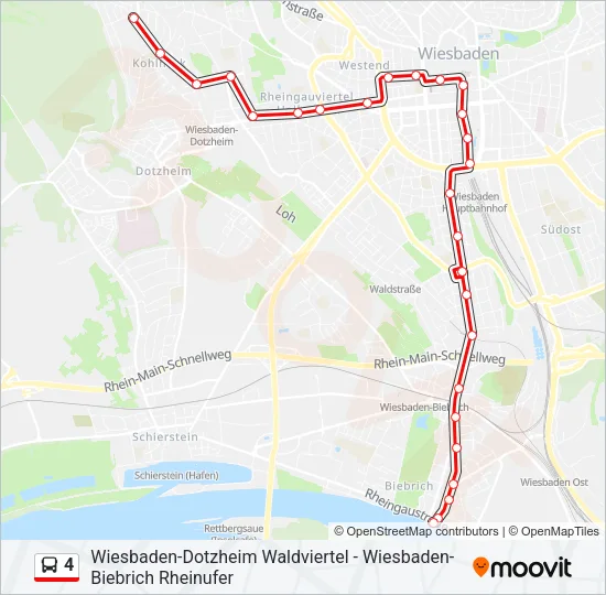 4 Bus Line Map