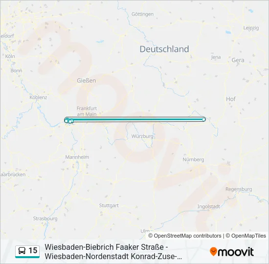 15 Bus Line Map