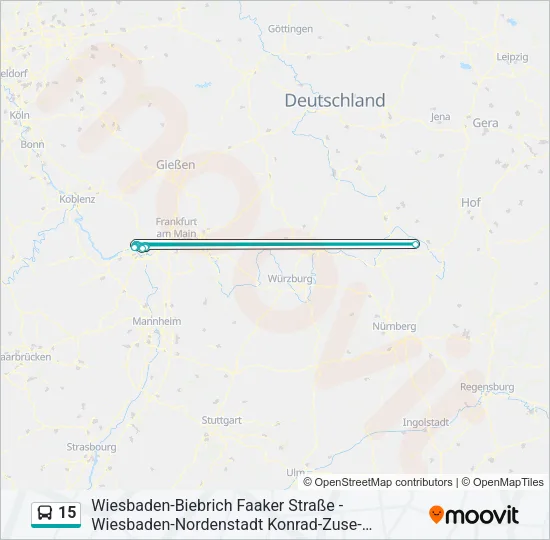 15 Bus Line Map