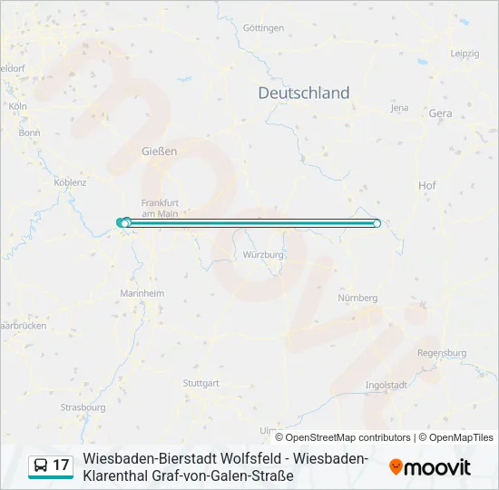 17 Bus Line Map