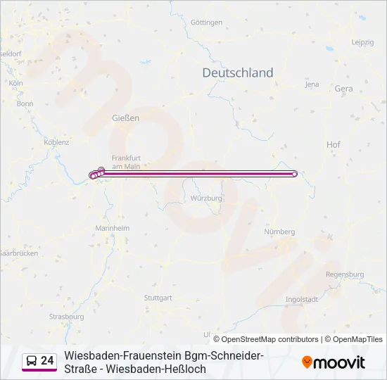 24 Bus Line Map