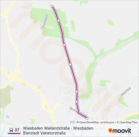37 Bus Line Map