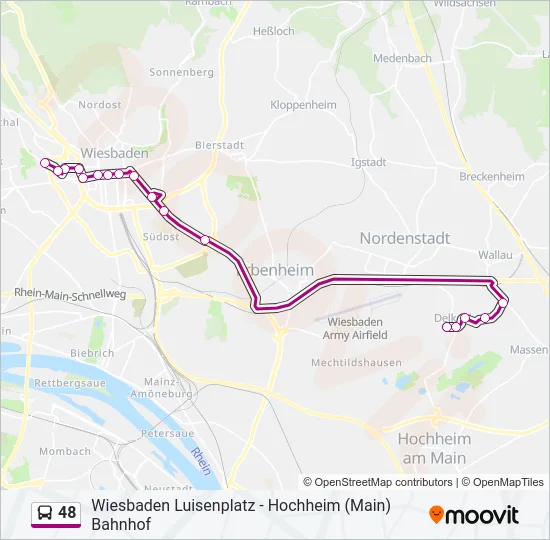 48 Bus Line Map