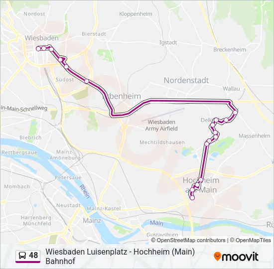 48 Bus Line Map