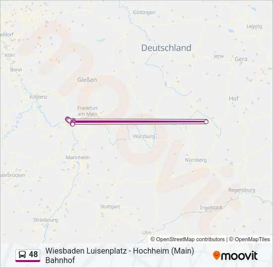48 Bus Line Map