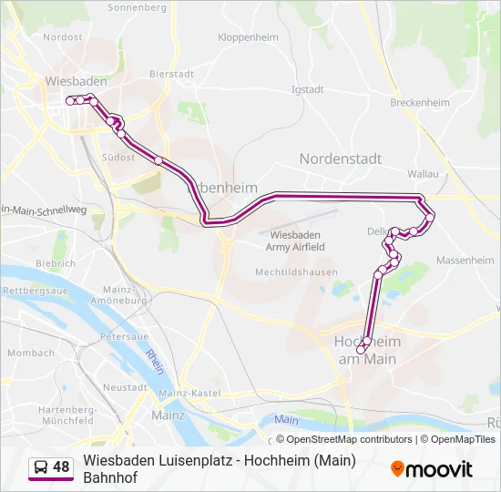 48 Bus Line Map