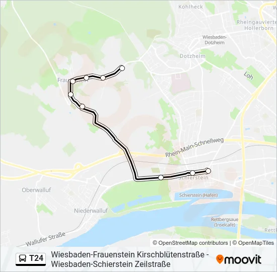 T24 Bus Line Map