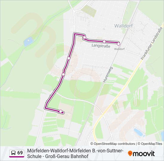69 Bus Line Map