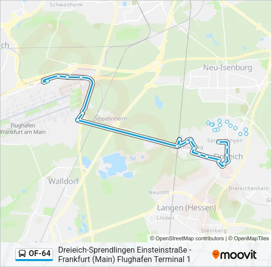 OF-64 Bus Line Map